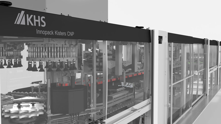 Environmentally-friendly alternative to plastic: new KHS machine processes can toppers made of cardboard